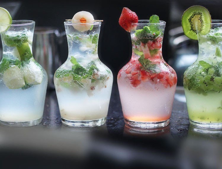 ideer mojito cocktails forskellige ingredienser