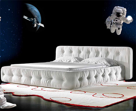Quiltede senge fra Giuseppe Vigano - hvid